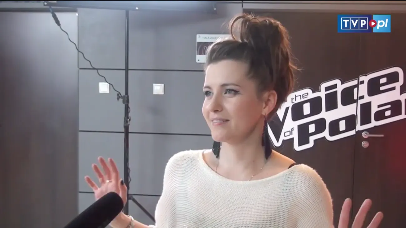 Michalina Dąbrowska w programie The Voice of Poland